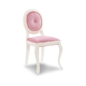 Scaun pentru copii, tapitat cu stofa cu picioare din lemn Dream Pink
